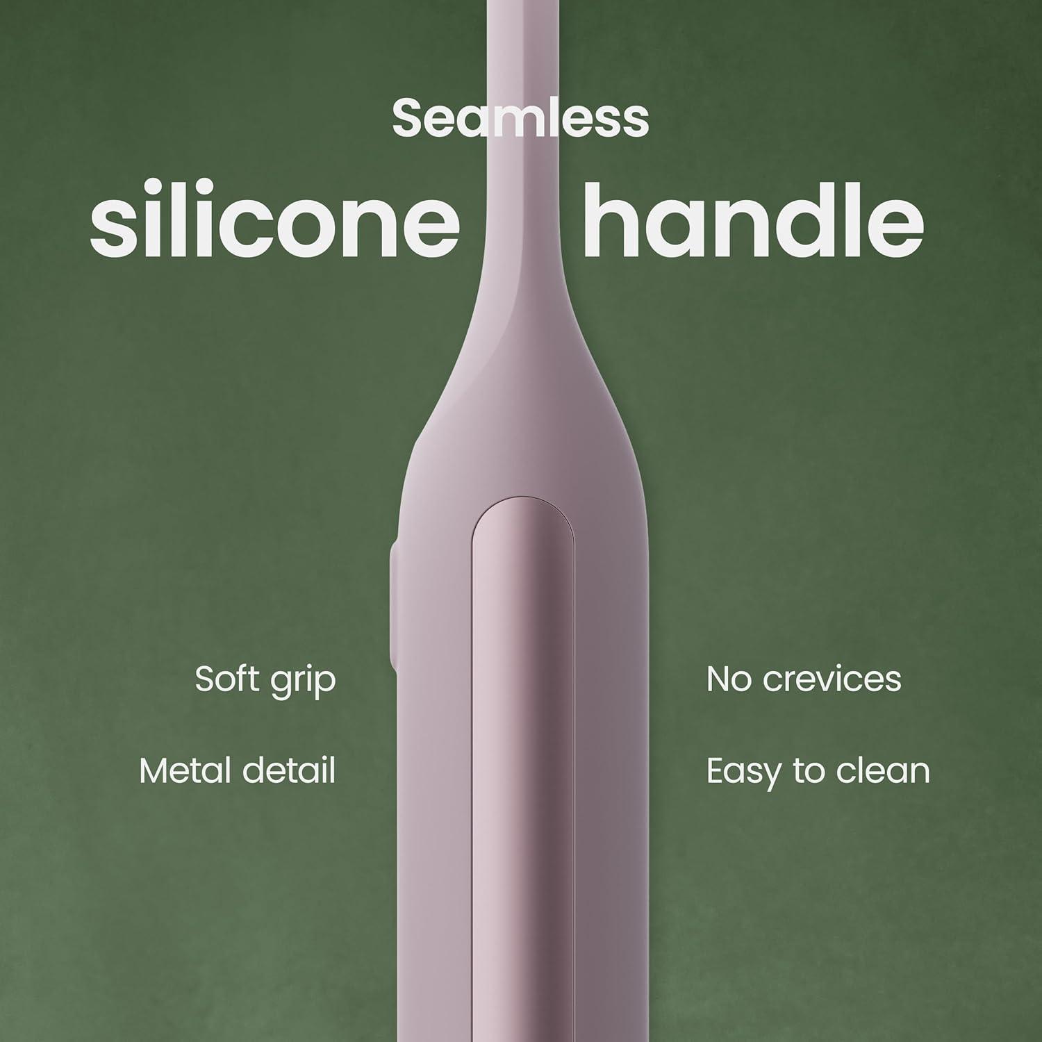 image:imageQuip Ultra Next Generation Smart Toothbrush Timed Electric Toothbrush with Case Replaceable Brush Head Soft Bristles Silicone Handle 30Day Battery Life Travel Toothbrush EclipseDusk Plum