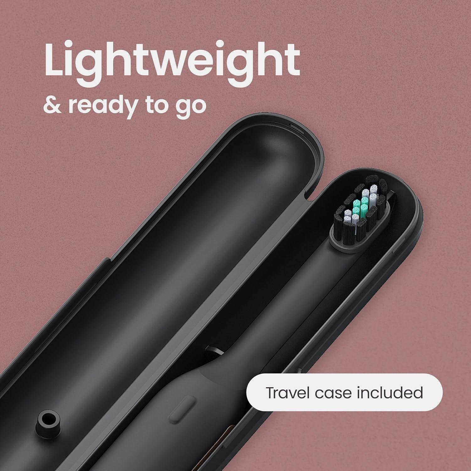 image:imageQuip Ultra Next Generation Smart Toothbrush Timed Electric Toothbrush with Case Replaceable Brush Head Soft Bristles Silicone Handle 30Day Battery Life Travel Toothbrush EclipseEclipse