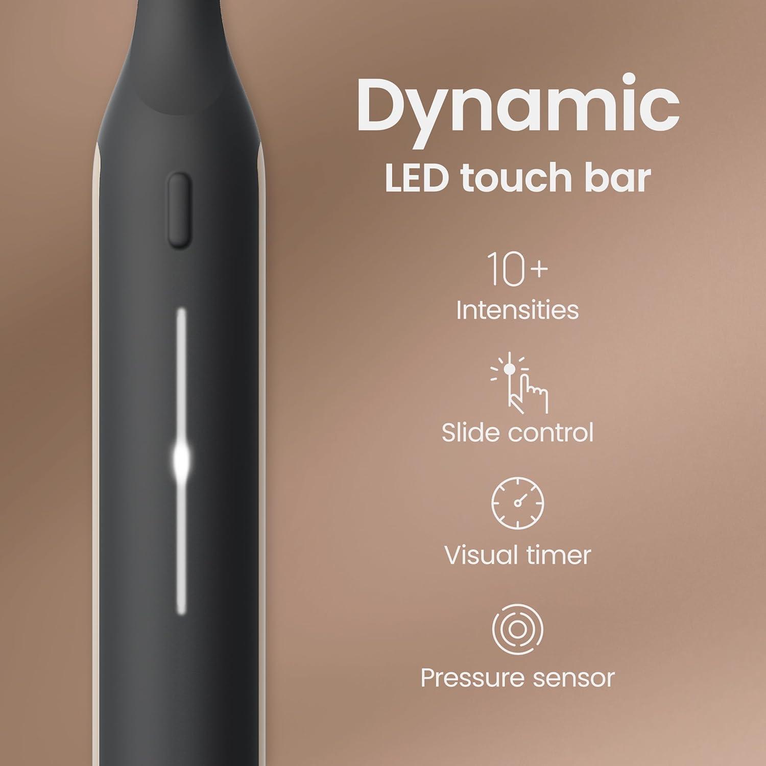 image:imageQuip Ultra Next Generation Smart Toothbrush Timed Electric Toothbrush with Case Replaceable Brush Head Soft Bristles Silicone Handle 30Day Battery Life Travel Toothbrush EclipseEclipse