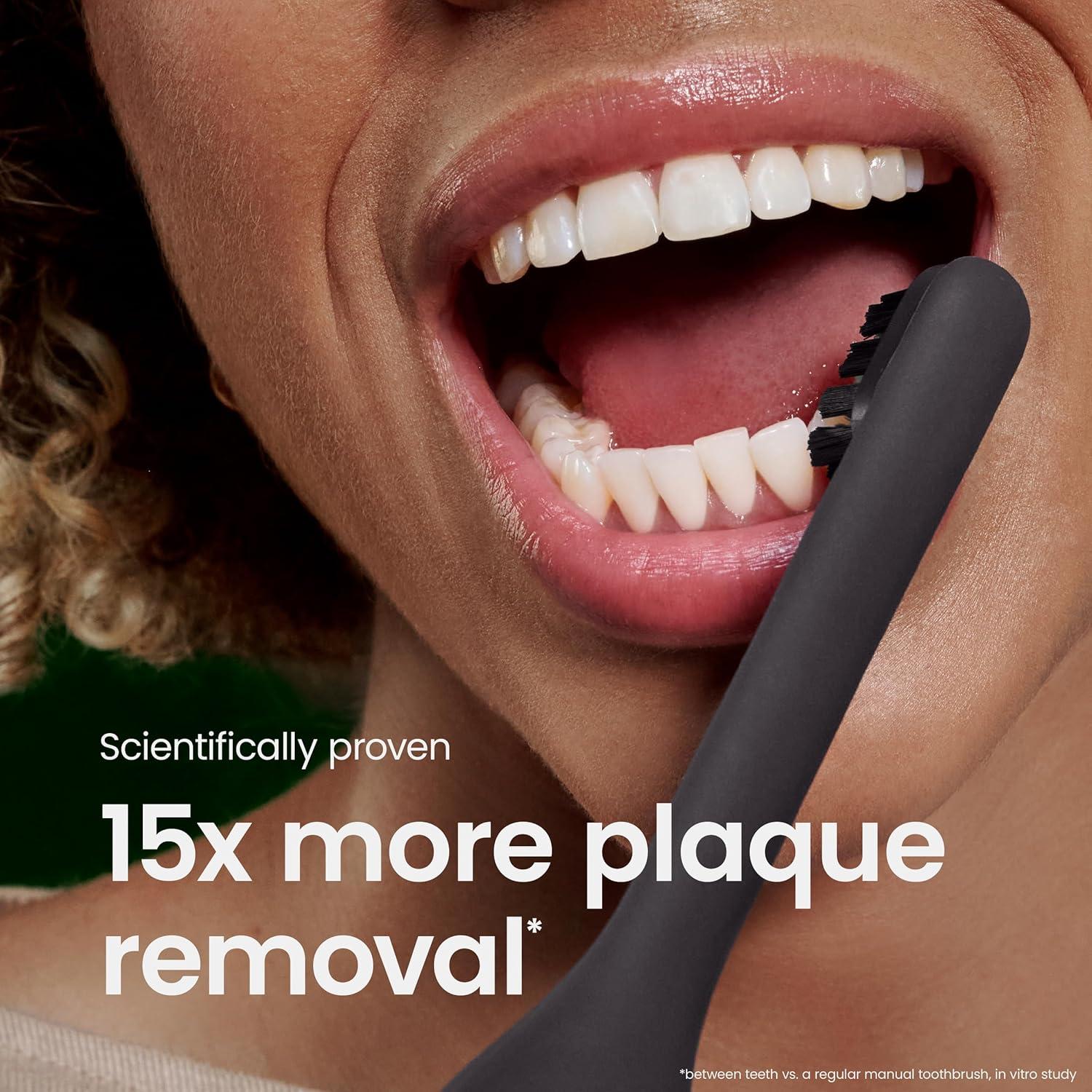 image:imageQuip Ultra Next Generation Smart Toothbrush Timed Electric Toothbrush with Case Replaceable Brush Head Soft Bristles Silicone Handle 30Day Battery Life Travel Toothbrush EclipseEclipse