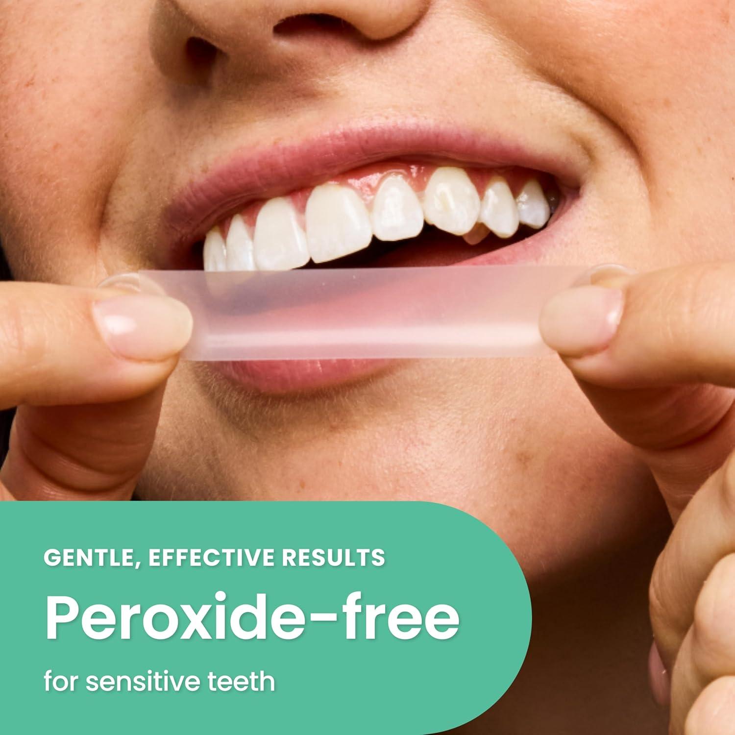 image:imagequip Ritual Dissolvable Teeth Whitening Strips PeroxideFree for Sensitive Teeth FastActing 15Minute Whitening Mint Flavor with Coconut Oil 40 Strips 20 Treatments