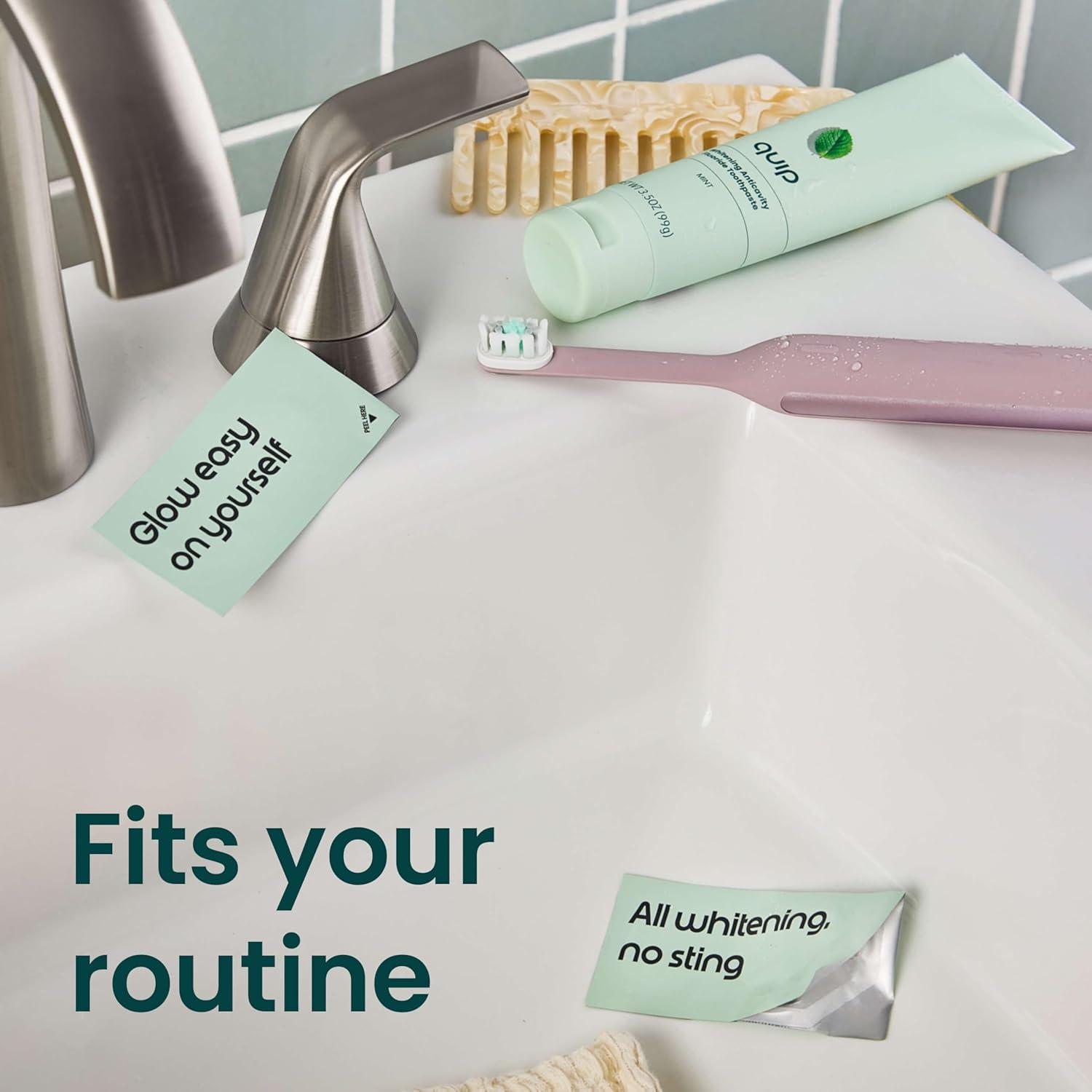 image:imagequip Ritual Dissolvable Teeth Whitening Strips PeroxideFree for Sensitive Teeth FastActing 15Minute Whitening Mint Flavor with Coconut Oil 40 Strips 20 Treatments