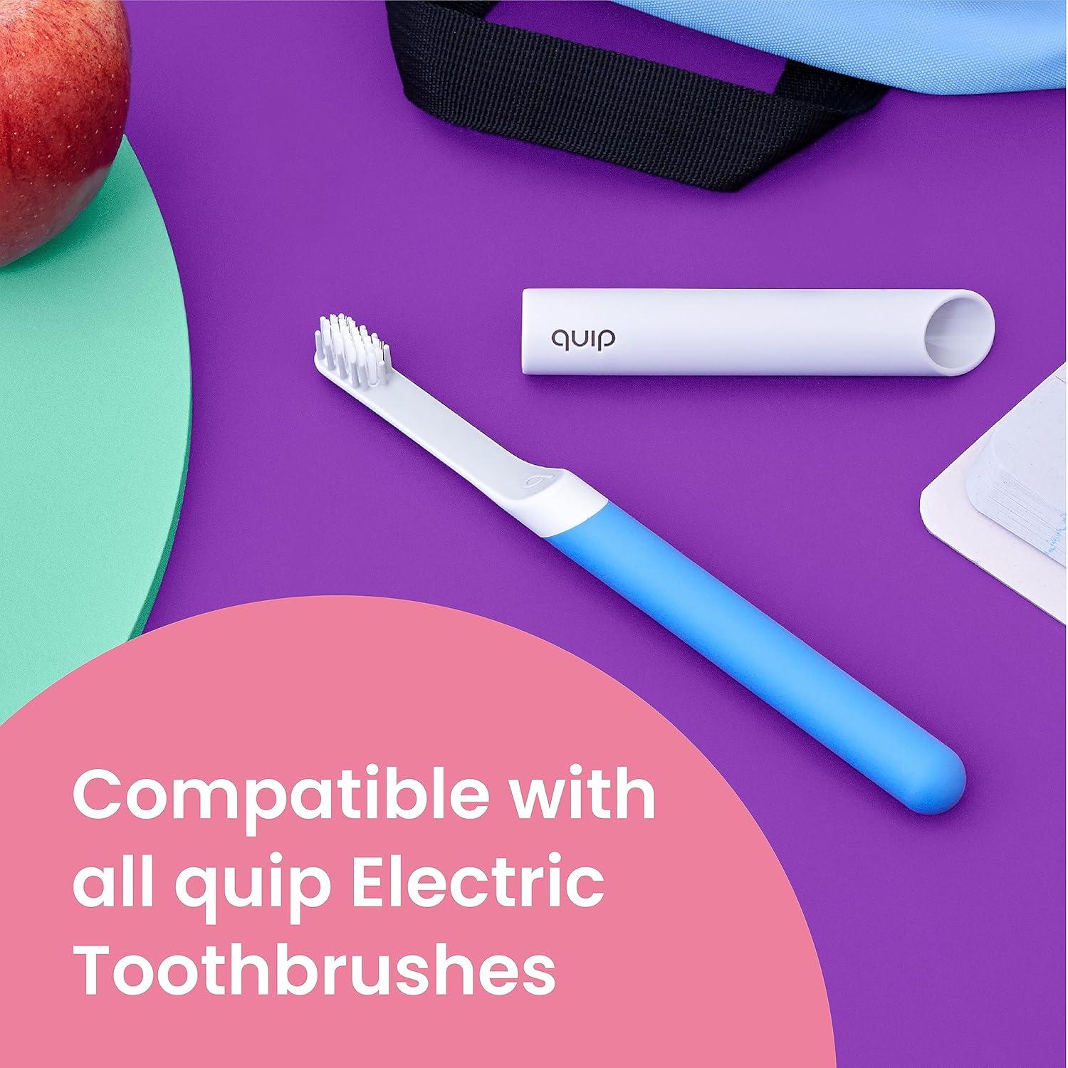 image:imagequip Sonic Toothbrush Replacement Heads for Kids 3 Pack Verified quip Small Brush Head Refills for Electric Toothbrushes Soft Bristles Compact amp Flexible Last 3 Months EachKids Pack of 3