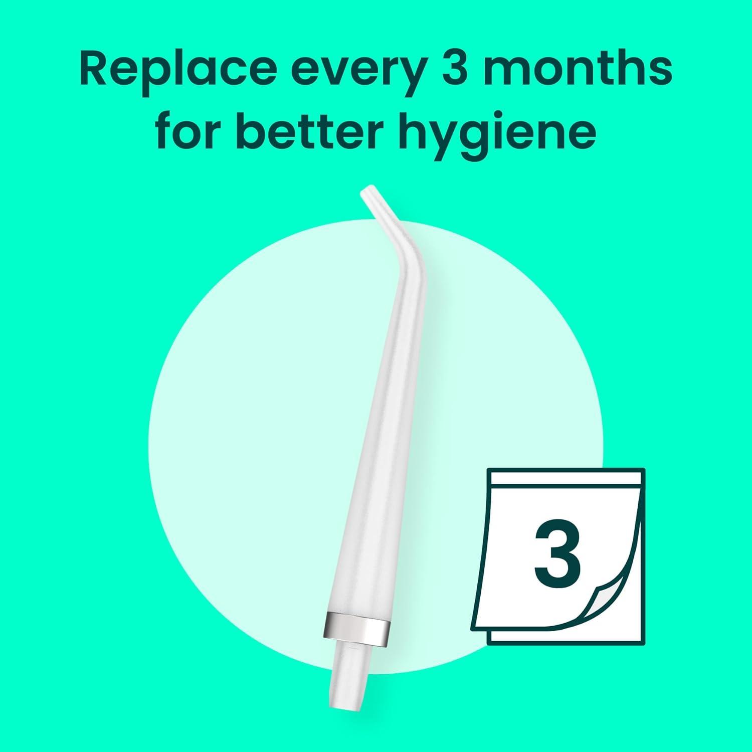 image:imagequip Water Flosser Tip Refills Cordless Water Flosser Refill Tips Teeth Cleaner Pick with 360 Degree Rotating Replaceable Tip Rechargeable Water Dental Pick Refills 3 ct