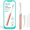 image:imageQuip Metal Sonic Electric Toothbrush for Adults  Time Travel amp Soft Bristles with Travel Case amp Replacement Brush Head  3 Month Battery Life Faded BlueCopper
